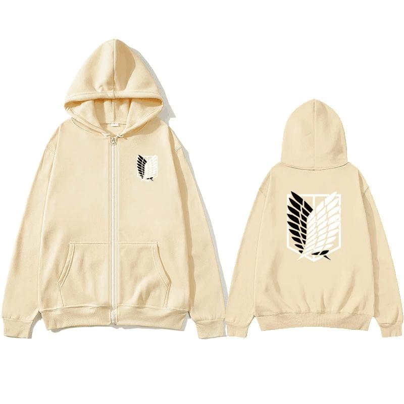 Женская куртка с длинными рукавами, повседневная толстовка с капюшоном на молнии, куртка Shingeki Titan Attack, без куртки Kyojin Ackerman, товар,