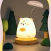Ночник с мультяшными животными, мягкое мерцающее освещение, без затемнения, перезаряжаемый ночник, прикроватный светильник, украшение