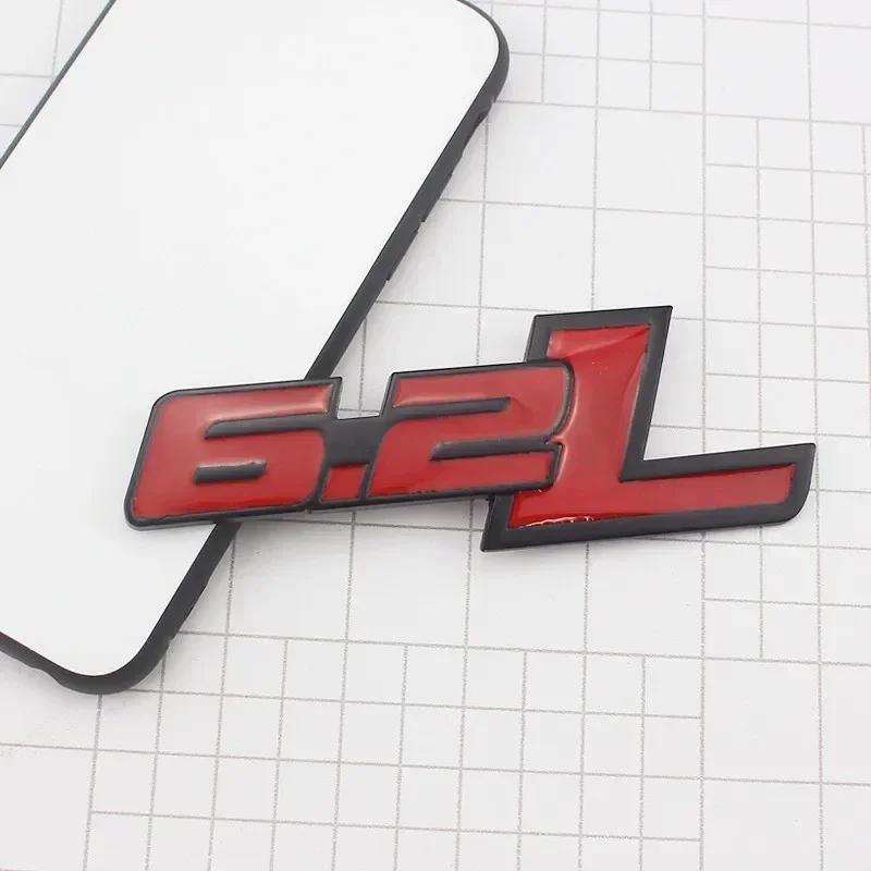 vplrc1 3D Metal 6.2L Logo Car Rear Boot Trunk Emblem Badge Sticker For Ford Raptor F150 Hummer H2 Chevrolet C7 Camaro Dodge Challenger