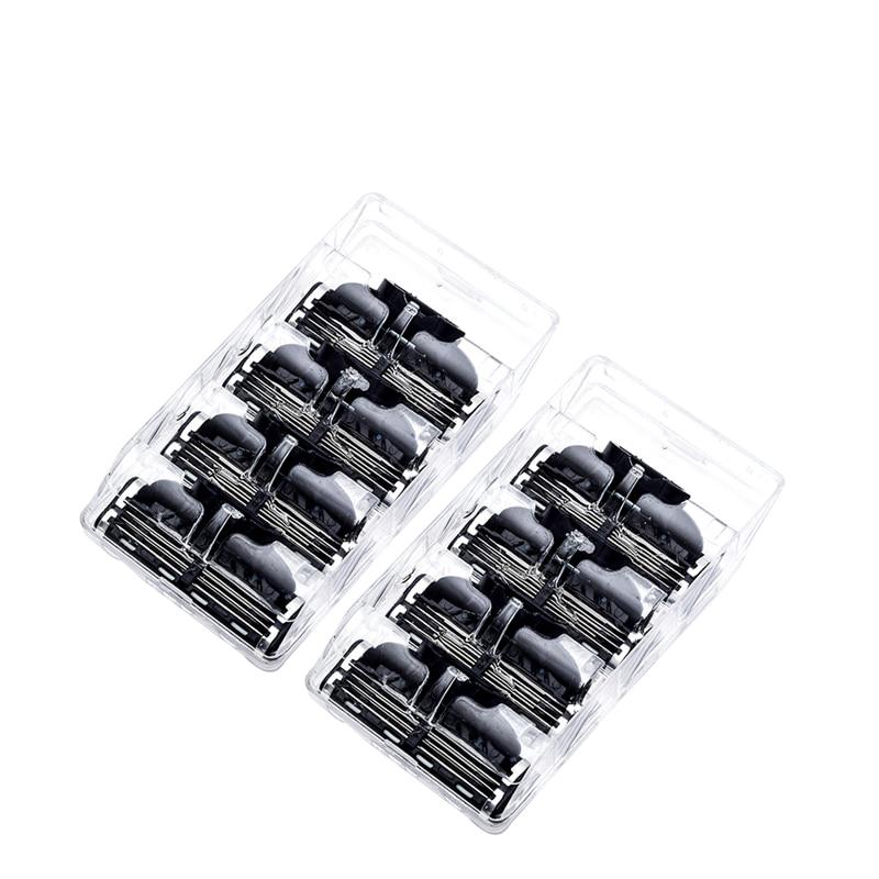 8 шт./упак. безопасные лезвия для ухода за лицом, лезвия для бритья, ручная кассета для бритья для Gillettee Mache 3