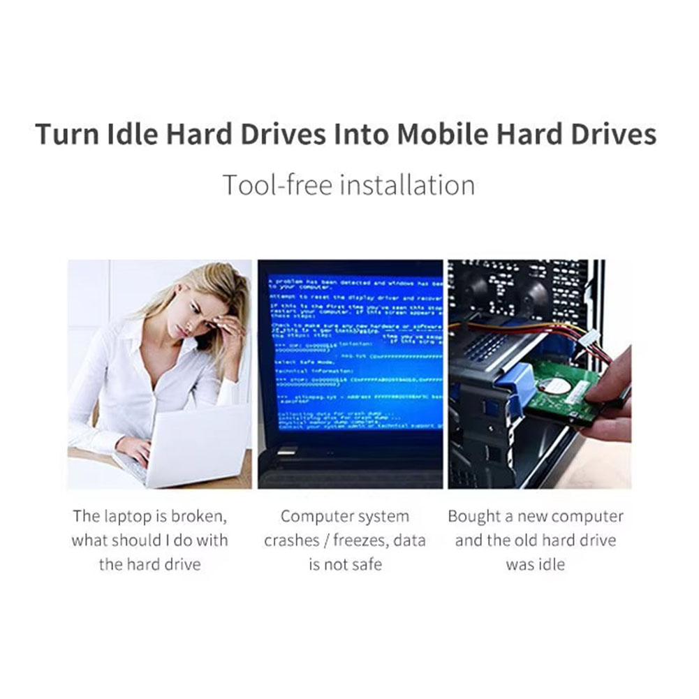 USB 3.0 Прозрачный мобильный жесткий диск 2,5-дюймовый SATA последовательный жесткий диск коробки внешний Har D7G5