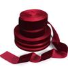 5yards/roll Velvet Ribbons Black Wine Red Color Single Face Flocking Webbing For DIY Christmas Crafts Wrapping Decoration