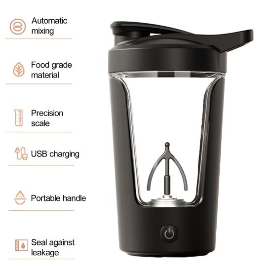 Электрическая чашка для смешивания, автоматическая чашка для перемешивания кофе, 350 мл, портативный шейкер для протеинового порошка, бутылка-миксер для домашнего офиса и путешествий
