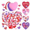 716pcs Foam Heart Stickers Kit Multipurpose Heart Decoration Decals For Wedding Party Supplies