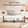 Cable Management Under Desk Cable Tray Under Desk No Drill Space Saving Under Desk Wire Management Tray For Table And Home