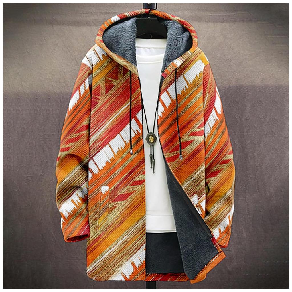 Мужская плотная куртка с карманами на молнии и карманами, вставленными в хлопковую куртку