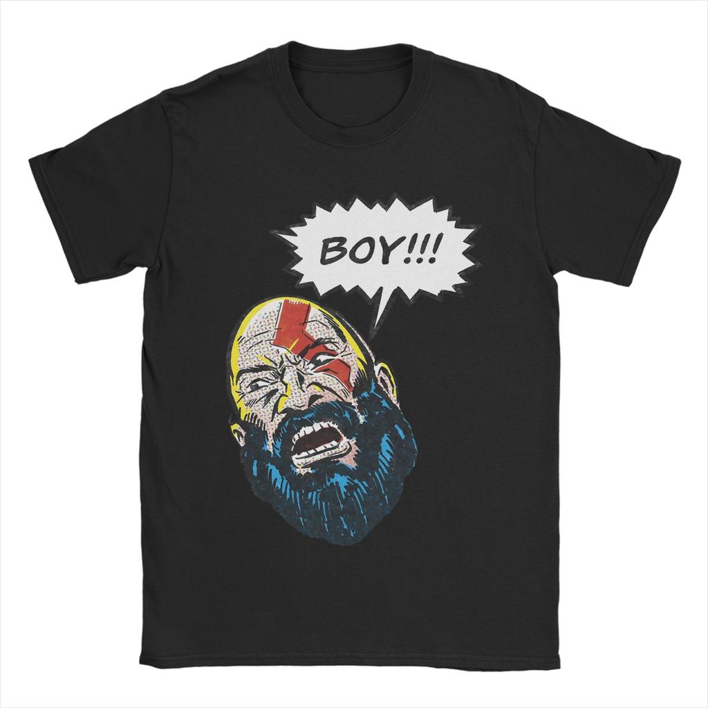 Unisex Boy God Of War Kratos T Shirts Cotton Clothing Vintage Short Sleeve Crew Neck Tees Adult TShirts