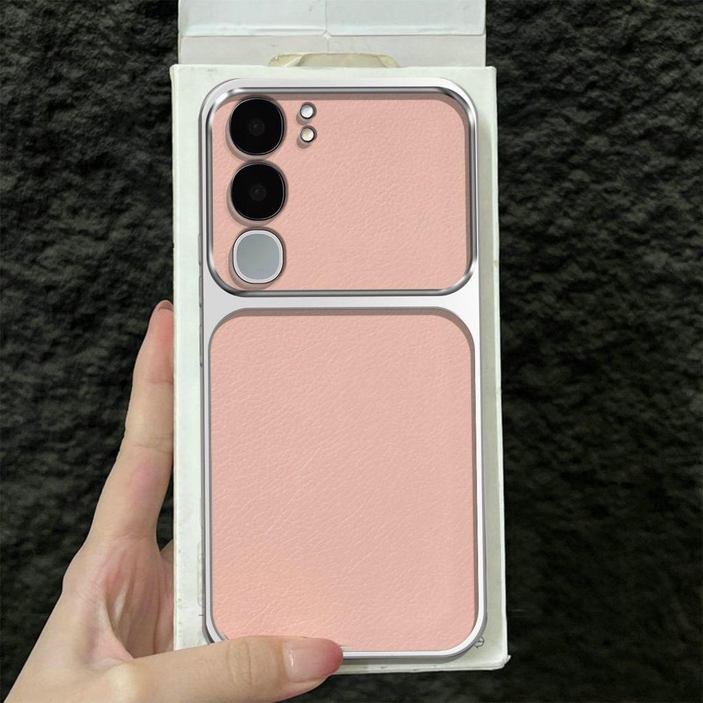 Премиальный кожаный чехол Executive для Vivo V40 Lite 5G Y31 Y31s Y21d Y19s Pro Y200 с большим окном для защиты объектива
