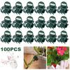 20/100 Pcs Plant Clips Orchid Support Clips Flowers Vines Grow Upright Healthy Growth Tying Clips Easy To Use Plant Fixing Clamp for Gardening