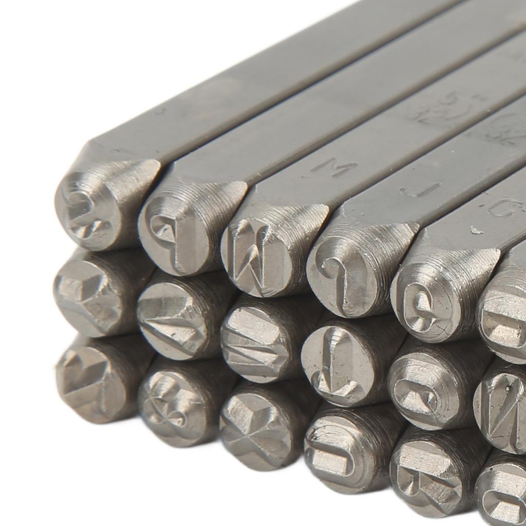 27 Pcs Metal Stamps High Carbon Steel Metal Letter Punch Stamps Set for Jewelry Leather with Storage Box