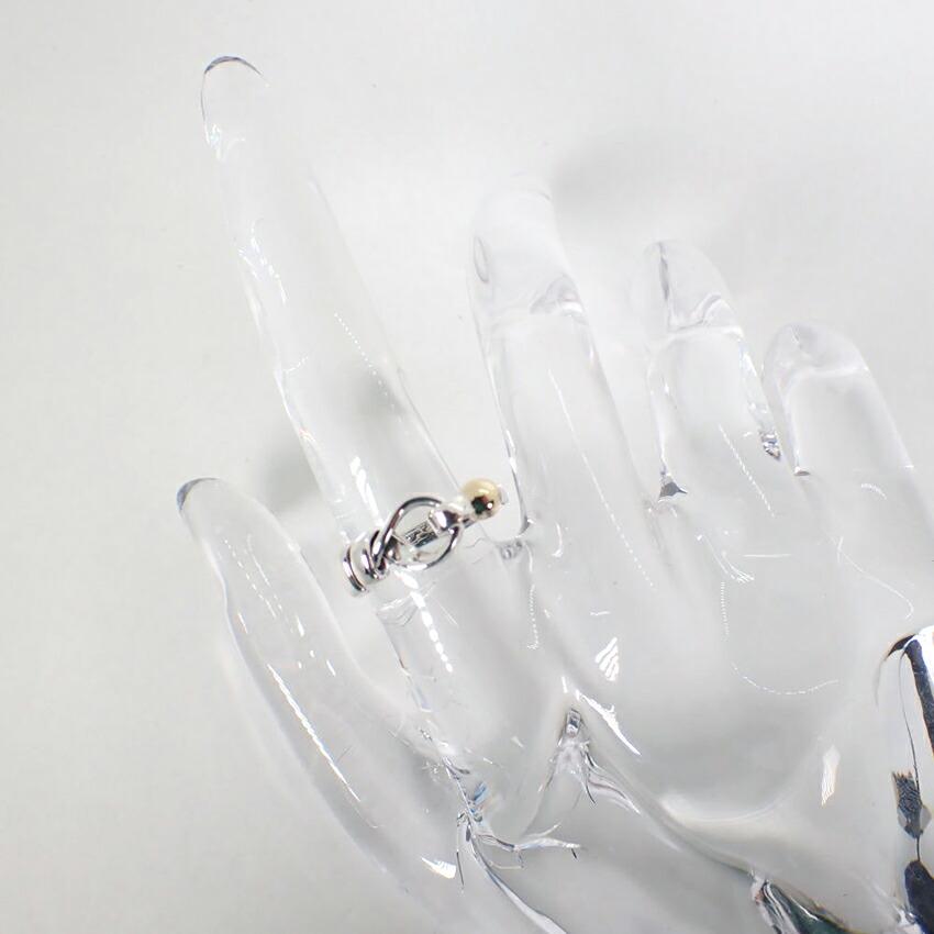 [Used] TIFFANY 925/750 Hook and Eye Combination Ring / Size 9 / G455-25