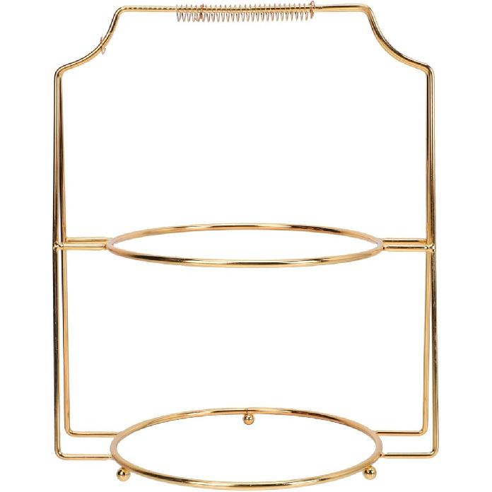 Cabilock Свадебный декор Подставка для тарелок для сервировки еды Двухъярусная подставка-держатель для десертов, кексов, фруктов Круглая тарелка Подставка для демонстрации блюд для дома, магазина, кухни