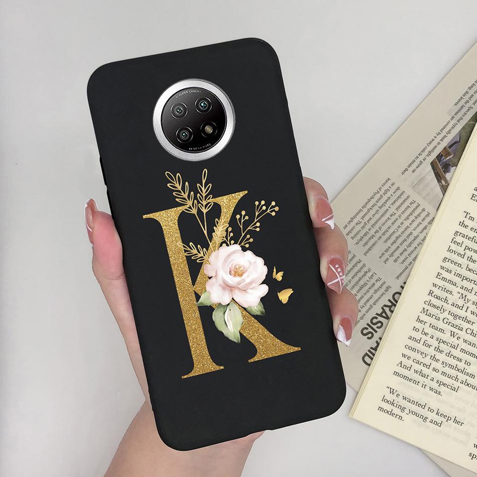 Flower Letters For Xiaomi Redmi Note 9T 5G Case Cover Soft Silicone Bumper Protective Phone Cases For Redmi Note9T 9 T Fundas