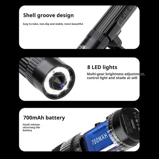 Цифровой микроскоп с регулируемой подставкой 8 светодиодных ламп 50X-1000X 1080P USB WiFi