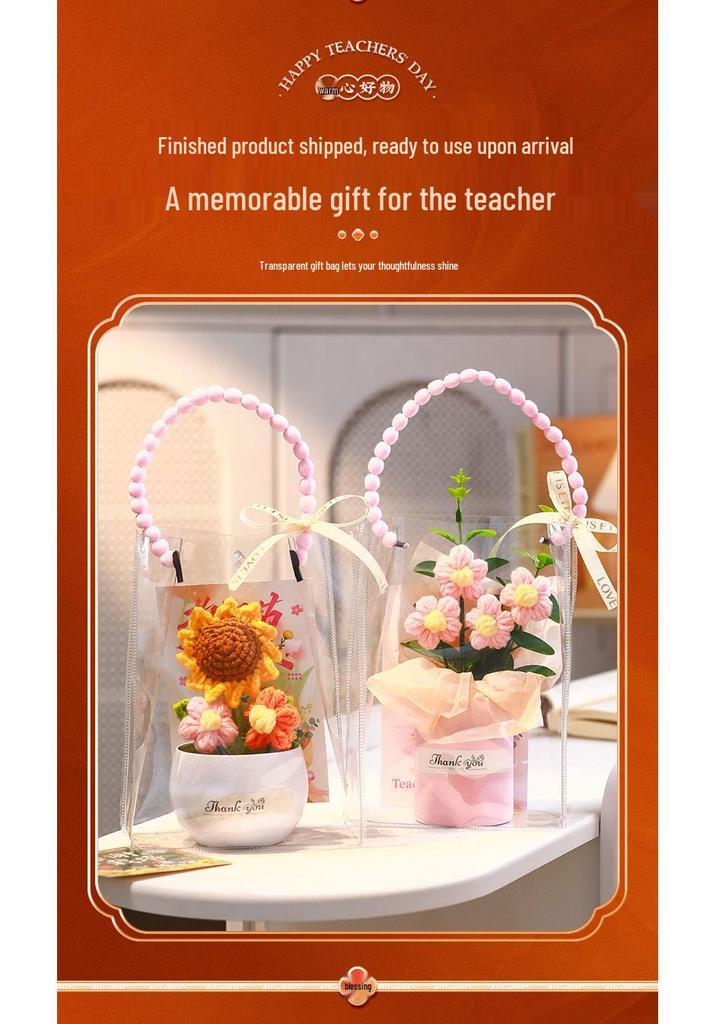 Creative Sunflower Bouquet Desk Ornament - Practical Teacher's Day Gift