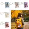 Little Daisy Mini Photo Album with Keychain Photo Card Holder Portable Backpack Keyring