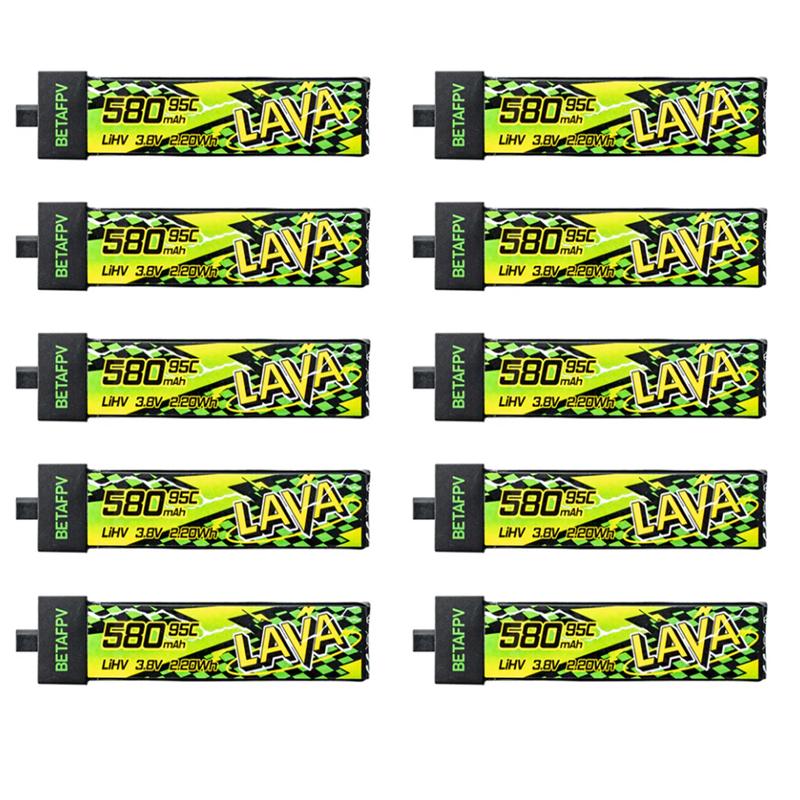 BETAFPV LAVA II 580mAh 1S Battery BT2.0 For Air75, Meteor75 Pro Whoop Drone FPV For 6 Ports 1S Battery Charger & Adapter