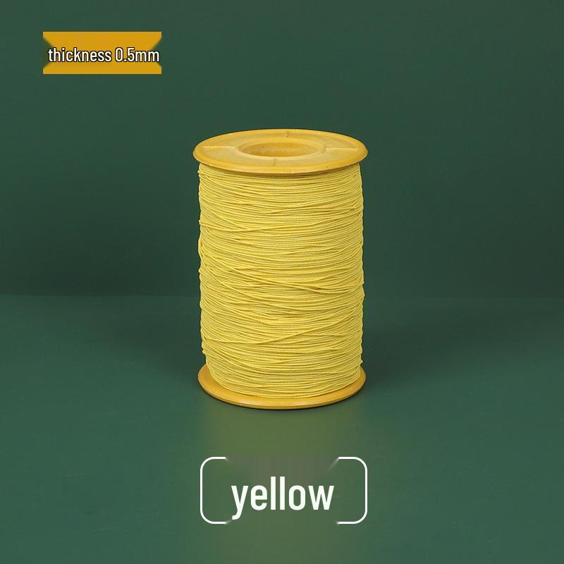 0.5mm High-Elastic Colored Sewing Thread - Super Fine, Durable, Round Cord for Clothing and Crafts