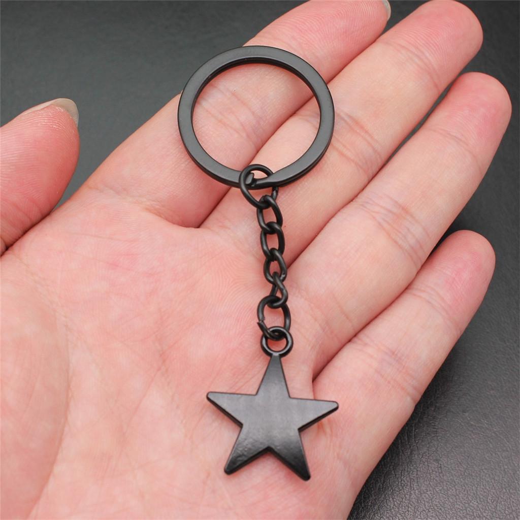 Брелок для ключей «Звезда, Луна, Пентаграмма» для мальчиков, украшения на Новый год, романтические распродажи товаров