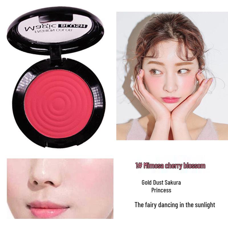 Палетка румян и хайлайтера Ashareya Ethereal Fairy с зеркалом и кистью