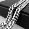 2024 Titanium Steel Cuban Chain Necklace: Double Buckle, Double Weave