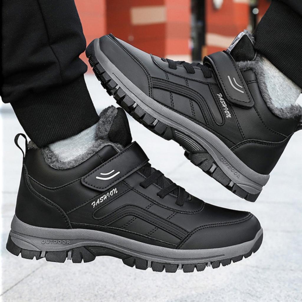 Хлопковая обувь, Женская обувь, Плюшевая, Утепленная, Обувь для походов, Зимние ботинки, Низкие, Женские ботинки
