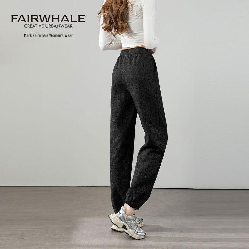 Mark Fairwhale Женские спортивные штаны с высокой талией, на кулиске, с манжетами
