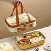 304 Stainless Steel Bento Lunch Box 4/5 Compartment Large Capacity Student Children Sealed Food Container Set Microwave Safe
