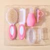 6PCS/Set Baby Health Care Kit Kids Hair Comb Nasal Aspirator Nail Clipper Teether Toothbrush Health Care Baby Accessories