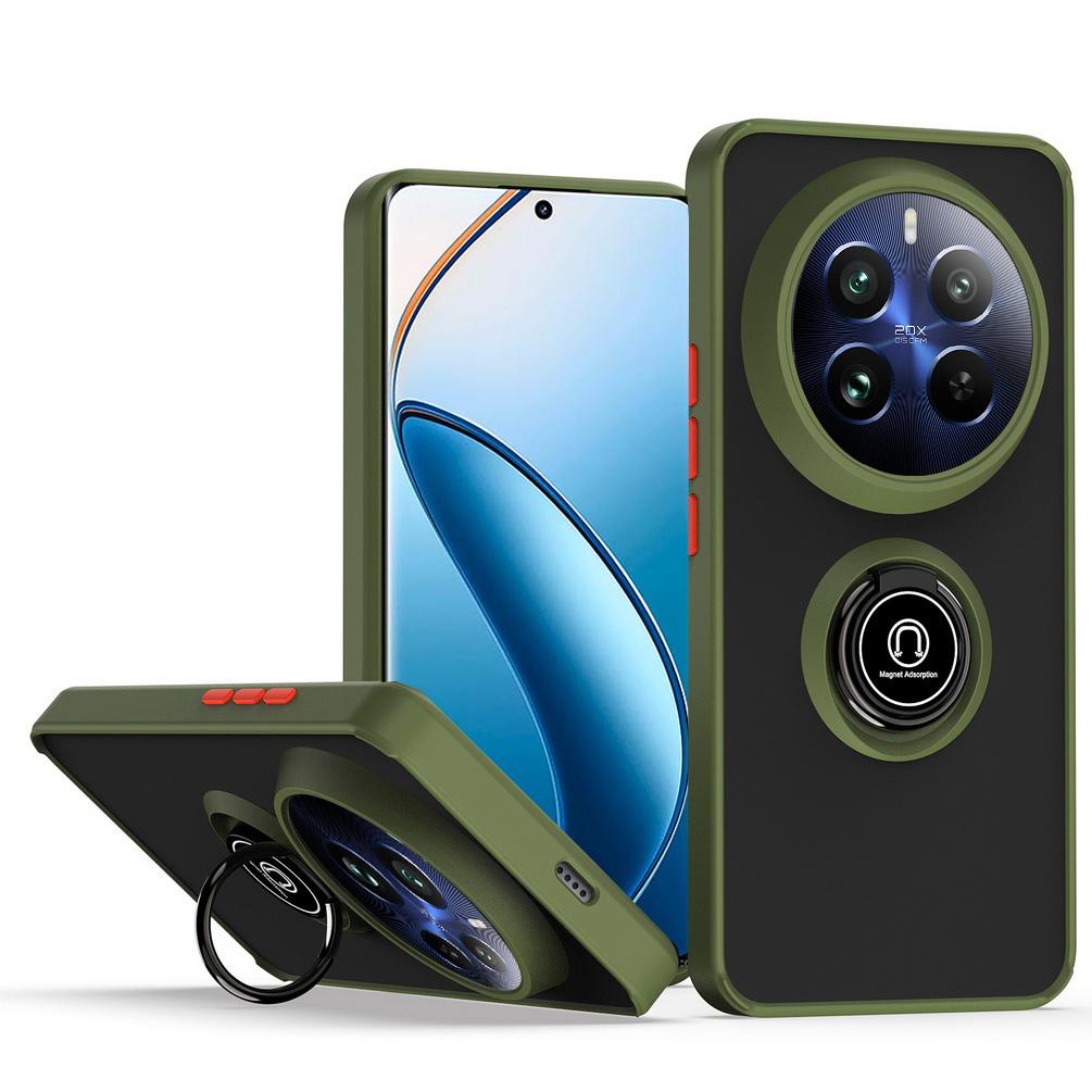 Чехол для телефона с вращающимся кронштейном для Realme 12 Pro + 11 Pro 10 9 9i 8i Realme C67 C53 C55 C31 C35 C21y, чехол-держатель для пальца в машину