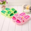 Летние женские сандалии и тапочки для дома, ванной, ванной, пластиковые нескользящие домашние тапочки на толстой подошве, милые сандалии с героями мультфильмов