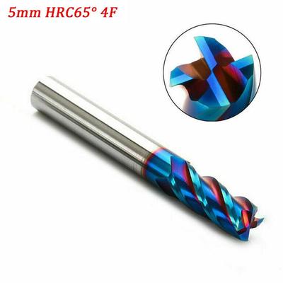 5 мм HRC65° 4F для NANO концевой фрезы из карбида вольфрама для нержавеющей стали