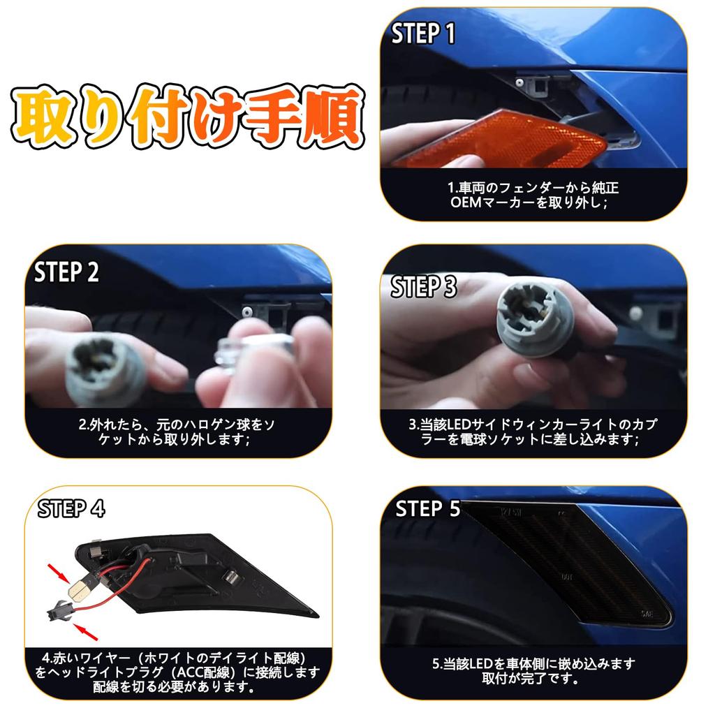 POPMOTORZ Toyota 86 ZN6 Subaru BRZ ZC6 Светодиодный боковой указатель поворота Передний боковой указатель поворота Динамический