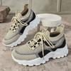 Shoes for Children, Fashionable Summer Soft Soled Lightweight Dad Shoes, Women's Shoes, Fly Woven Breathable Mesh Shoes