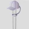 4Pcs Straw Cover Cute Hat Silicone Straw Toppers Dustproof Splashproof Straw Lid Water Bottle Accessory