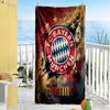 Bayern Munich Fan Artwork Personalized Name Beach Towel High Absorbency & Quick-Dry Suitable for Sports Travel Swimming Yoga Bathroom Beach And Pool