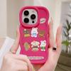 Чехлы для мобильных телефонов iPhone 11 13 XR 15 Pro Max 12 14 Pro Max Чехол для iPhone 16 7 Plus 8 Plus XS Max 15 Plus Macaron Cartoon Cute Anti-Drop Водонепроницаемый