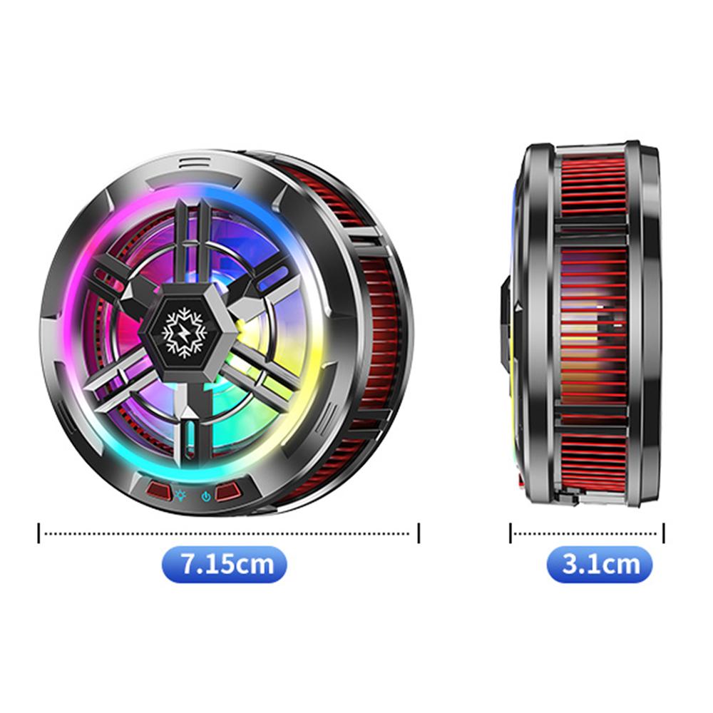 X100 Magnetic Phone Tablet Back Radiator Cellphone Gaming Semiconductor Heat Dissipation Cooler Fan