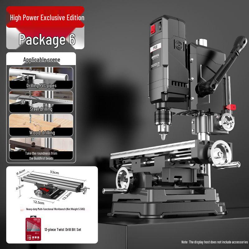 Высокомощный промышленный настольный сверлильный станок 220В: Многофункциональный бытовой дрель
