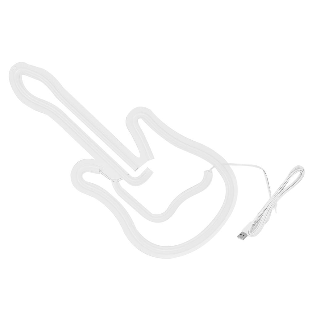 Neon Light USB GuitarShaped LED Lamp for Home Bar Hotel Beach Christmas Decoration