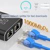 Сплиттер Ethernet 1000 Мбит/с Plug-and-Play Компактный дизайн Высокая скорость Универсальный USB-питание LAN Ethernet