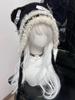 Harajuku Gothic Lolita Вязаная шапка с кошачьими ушками Женская панк-дизайнерская зимняя черная шапка-бини Милая шапка Женские аксессуары Кепка
