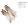 2 Pcs Artificial Simulation Birds Ornament Glitter Feathered Bird Christmas Tree Ornaments Clip Foam Fake Birds for Wreath Garland Crafts Tree Decor