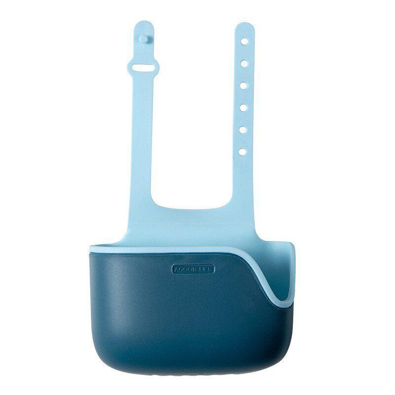 Регулируемый держатель для раковины, подставка для мыла и губки, сушилка с прочной двухслойной конструкцией