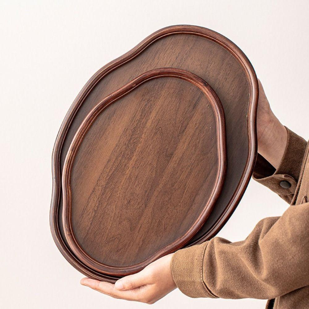Wooden Food Storage Trays Creative Dessert Pallet Decorate Tray Food Dish Home