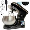 Robot Pâtissier Cuisine Multifonction Bol Inox 5L 6 Vitesses Écran Tactile LED Briebe KM1164 1800W Noir 01581