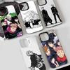 Чехол для телефона J-jujutsu kaisen для iPhone 17 17Air 16 15 14 13 12 11 Pro Max Plus Цветной Серебристый