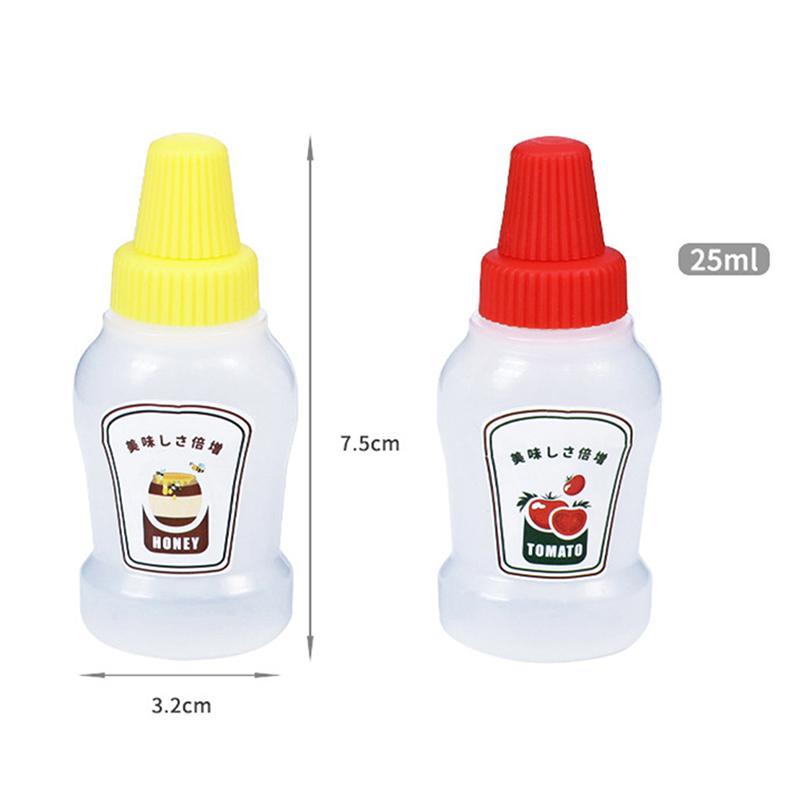 2 шт. Мини-бутылка для соуса-приправы, портативный контейнер для заправки салата из томатов