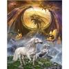 5D DIY Diamond Painting Cartoon Magic Dragon. Diamond Embroidery Cross Stitch Kit Rhinestone Mosaic Home Decor