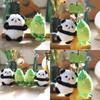 Bamboo Panda Plush Keychain Ultra Soft Stuffed Animal Backpack Charm Gift For Kids